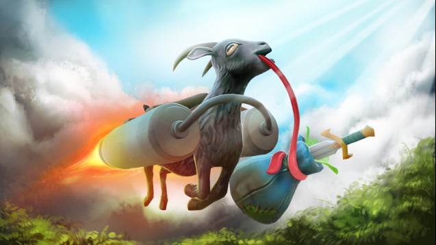 Coffee Stain Studio Hadirkan Courier Kambing Kocak Goat Simulator di Dota 2 Workshop